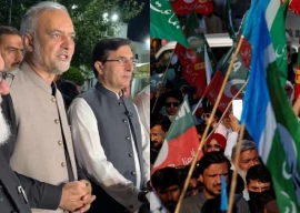 ji chief hafiz naeem meets pti chairman barrister gohar to announce joint protest on october 7
