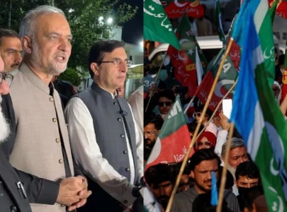 ji chief hafiz naeem meets pti chairman barrister gohar to announce joint protest on october 7
