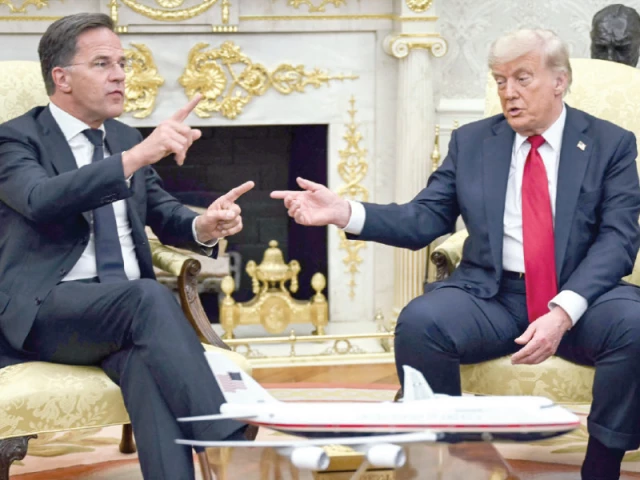 us president donald trump meets with nato secretary general mark rutte in the oval office of the white house in washington dc photo afp us president donald trump meets with nato secretary general mark rutte in the oval office of the white house in washington dc photo afp