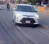 built to break cars take a hazardous ride over the newly opened stretch where uneven surfaces and early signs of sinking have raised safety concerns photo express