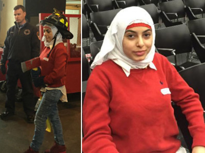 she is a muslim covers her head and is a firefighter in nyc
