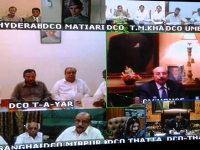 via videoconference in fifth session president monitors flood work