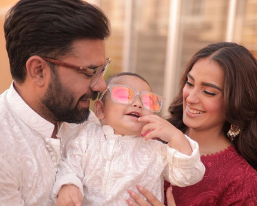 in pictures iqra yasir s son kabir hussain turns one in pictures iqra yasir s son kabir hussain turns one
