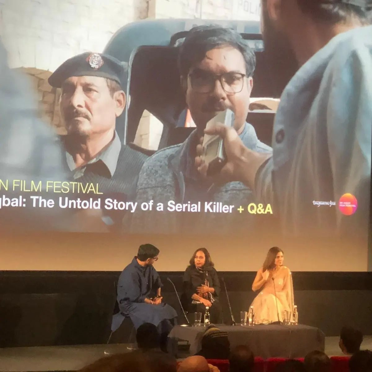 amid the javed iqbal screening at the uk asian film festival leicester photo yasir hussain instagram