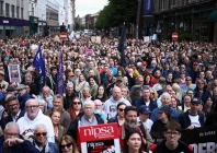 thousands turn out for anti racism rally after belfast unrest