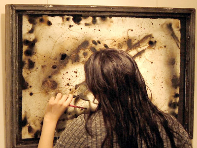 art a burnt path to interactive art