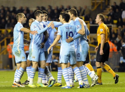 football city rout wolves to reach last eight