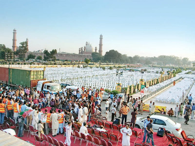 public safety police review security measures for pti rally