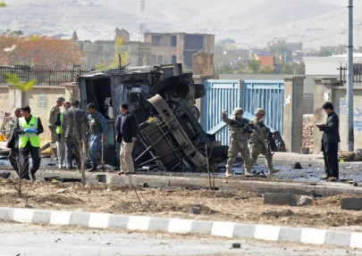suicide bombers hit us charity in kandahar