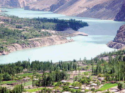 accessibility road plan for people cut off by lake