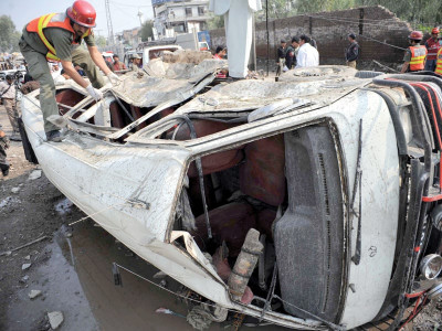 targeted attack car bomb leaves tribal elder 10 others injured