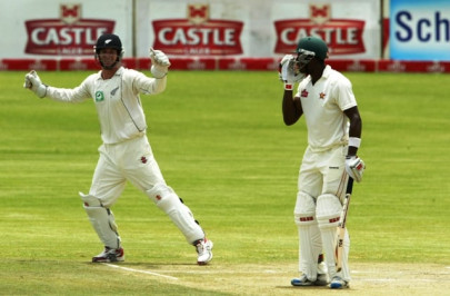 cricket new zealand take lead after vettori s five for