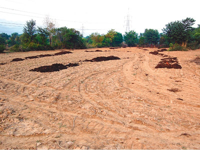 after a short break land grabbers back to the farm in malpur