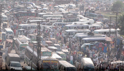 eid holidays bus train stations jammed by lahore leavers