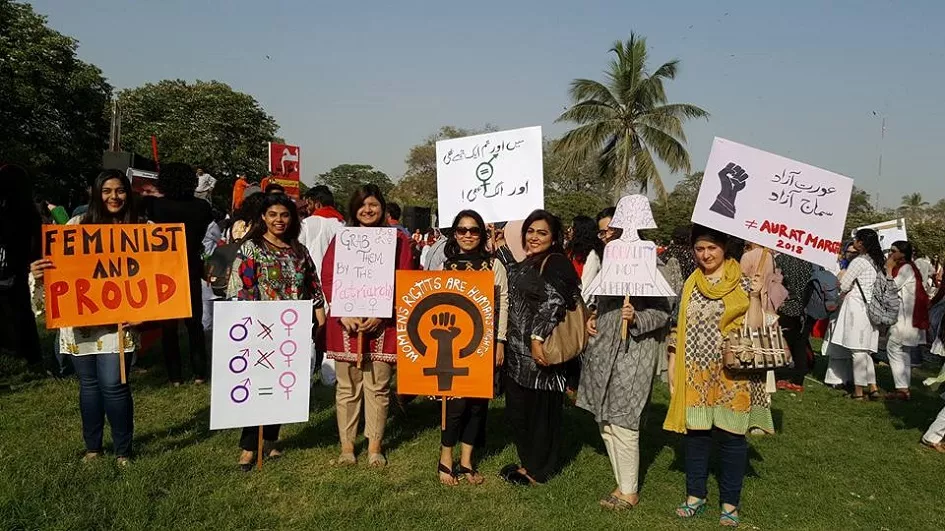women rights activists carry placards campaigning for empowerment and rights photo courtesy hija kamran women rights activists carry placards campaigning for empowerment and rights photo courtesy hija kamran