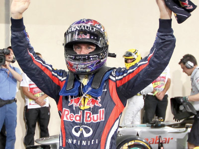 vettel races to record equalling pole at yas marina