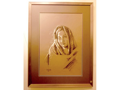 art exhibition two artists depict larger than life images in acrylic and diluted paints art exhibition two artists depict larger than life images in acrylic and diluted paints