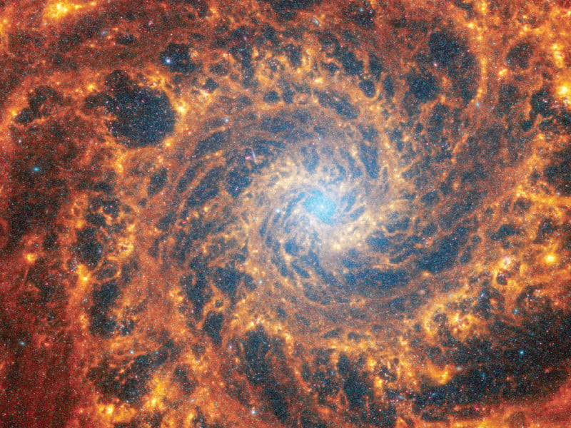 this file photo shows spiral galaxy ngc 628 located 32 million light years away from earth in an undated image from the james webb space telescope photo reuters