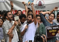 viral cockroach party leads india protest over exam fiasco