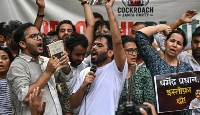 viral cockroach party leads india protest over exam fiasco