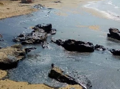 gwadar coast hit by massive oil spill