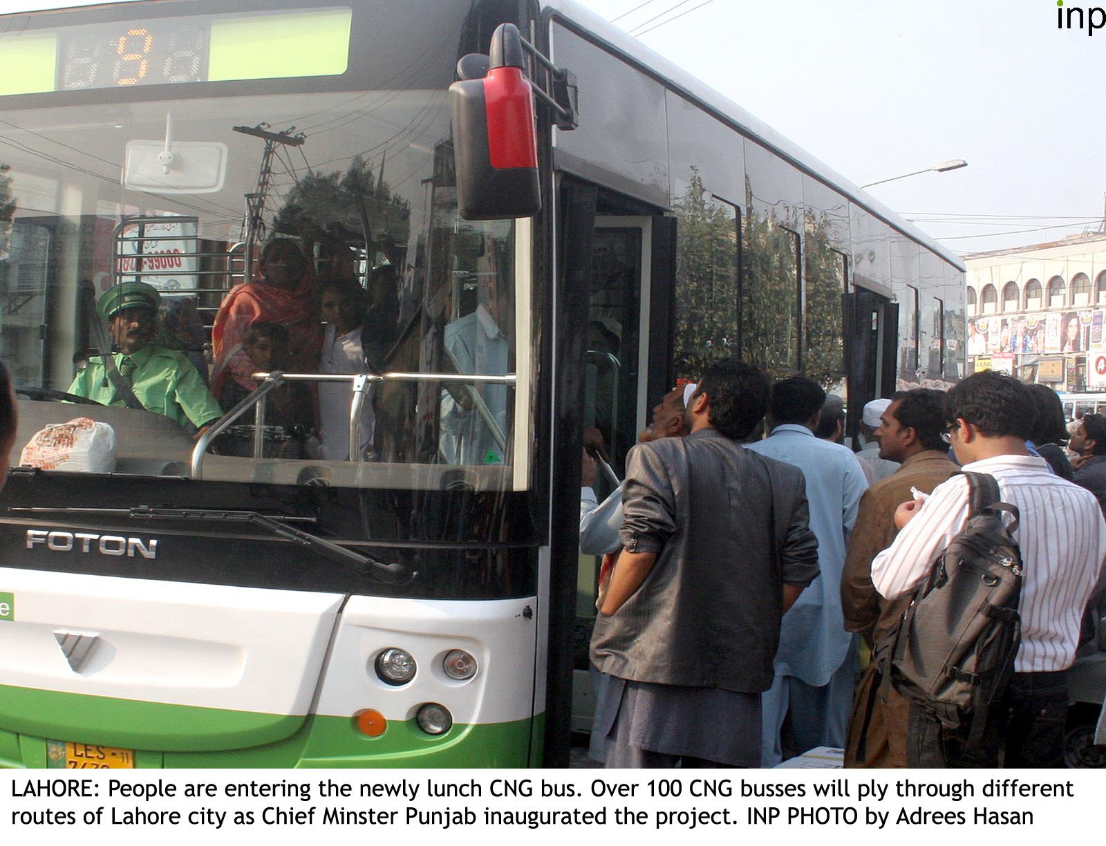 public transport chinese company launches new cng bus service