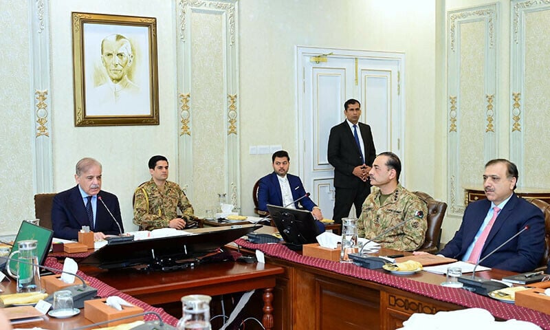 prime minister shehbaz sharif chairs a high level security meeting in islamabad on november 29 2024 photo pid