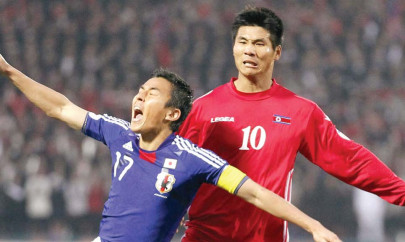football north korea down bitter rivals japan