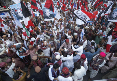 unity day in a tide of crimson ajrak sindh s culture celebrated