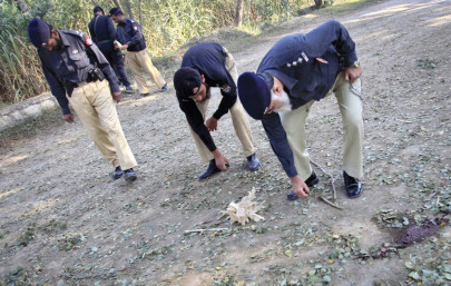 search under way after four cops kidnapped