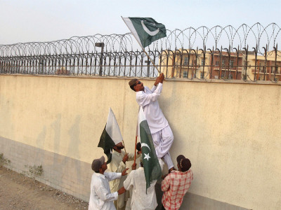 demonstrations pml q amn committee activists protest against nato attack
