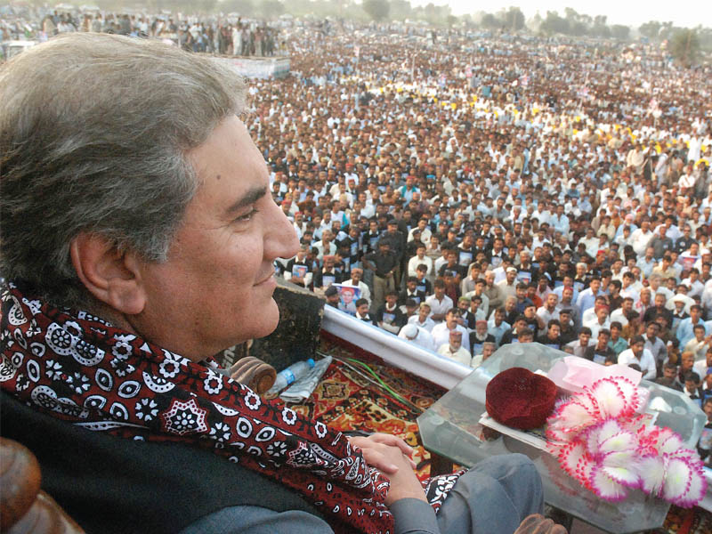 high profile transfer qureshi swept up by pti tsunami