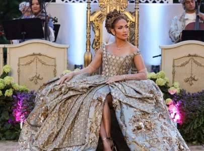 jennifer lopez stuns in manish malhotra for 55th bridgerton  themed birthday party jennifer lopez stuns in manish malhotra for 55th bridgerton  themed birthday party