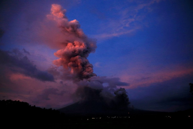 a view of the mayon volcano after a new eruption in camalig albay province south of manila philippines photo reuters