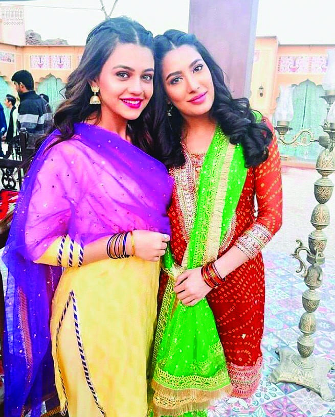 the two portrayed sisters zoya and haya in chhalawa photo file