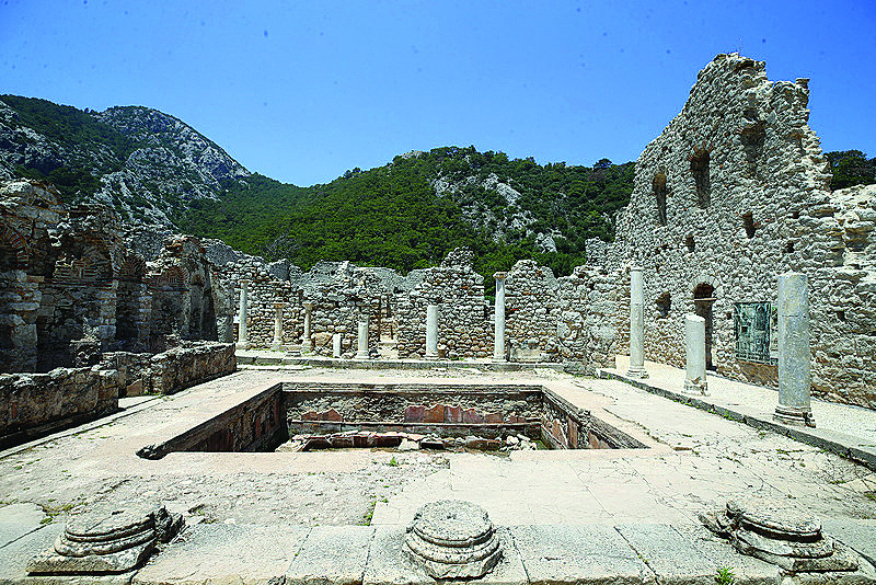 Mosaic floors found in ancient Olympos church   tribune.com.pk