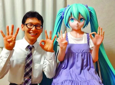 japanese man celebrates six years with cartoon bride