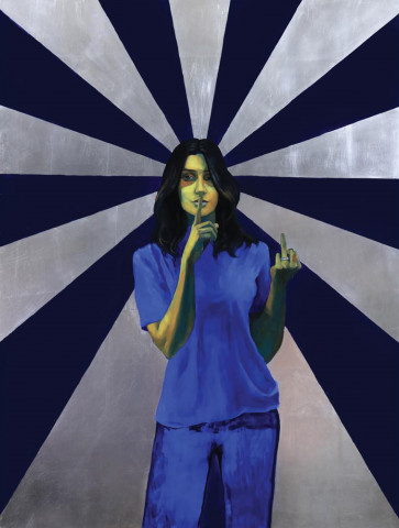 aijazuddin explored historical political and cultural aspects of society in his artwork photo courtesy canvas gallery