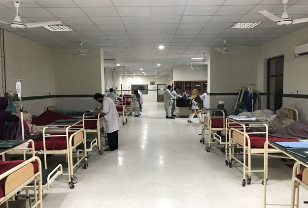 An oncology (cancer) ward. PHOTO: RAJA KHALID SHABBIR