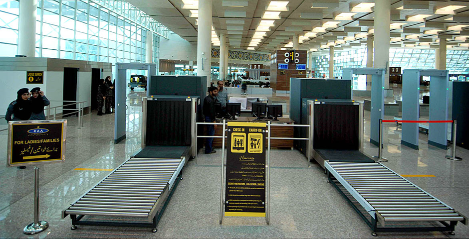 Inner view of the newly constructed international airport. Photo: APP