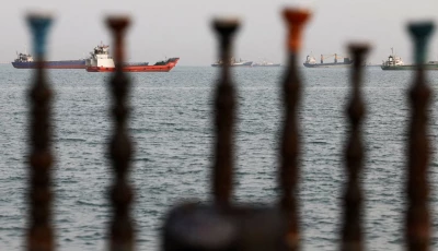 vessels in the strait of hormuz are visible near the beach of bandar abbas iran on may 22 2026 photo reuters vessels in the strait of hormuz are visible near the beach of bandar abbas iran on may 22 2026 photo reuters