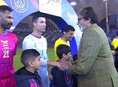 amitabh bachchan meets messi ronaldo others in riyadh