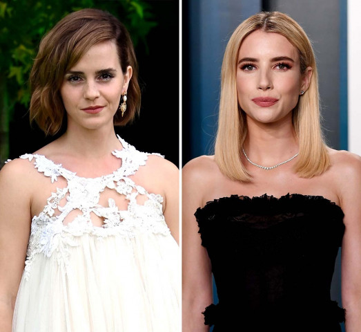 emma watson emma roberts laugh off return to hogwarts photo mix up emma watson emma roberts laugh off return to hogwarts photo mix up