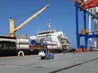 a picture showing a shipping port file photo