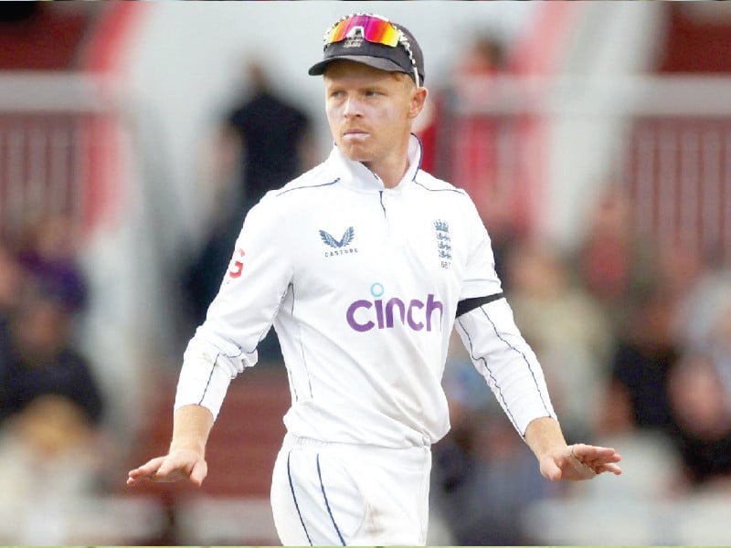 england stand in captain ollie pope oversaw a five wicket win against sri lanka in the first test at old trafford photo afp