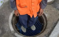 manhole safety nets to be installed