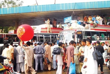 eid travel rush causes transport chaos