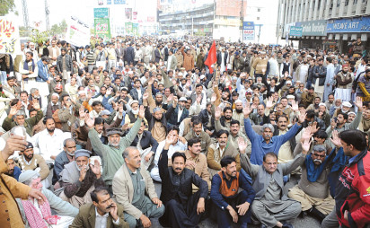 Citizens protesting urban development plans