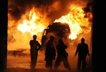 two oil tankers blow up at rawalpindi depot two oil tankers blow up at rawalpindi depot