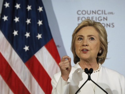 hillary clinton takes on isis